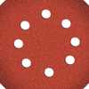 10 Discos de Lixa Vermelha Grão 80 125mm - Imagem 4