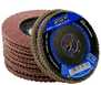 Kit com 11 Discos Flap Abrasivo para Desbaste de Alumínio 4.1/2' 115x22,23mm Grão 40 FORTG-K5860 - Imagem