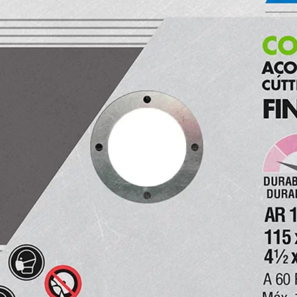 Combo com 18 Discos de Corte Classic 115 x 1 x 22,23mm para Metais e Aço NORTON-K6073 - Imagem