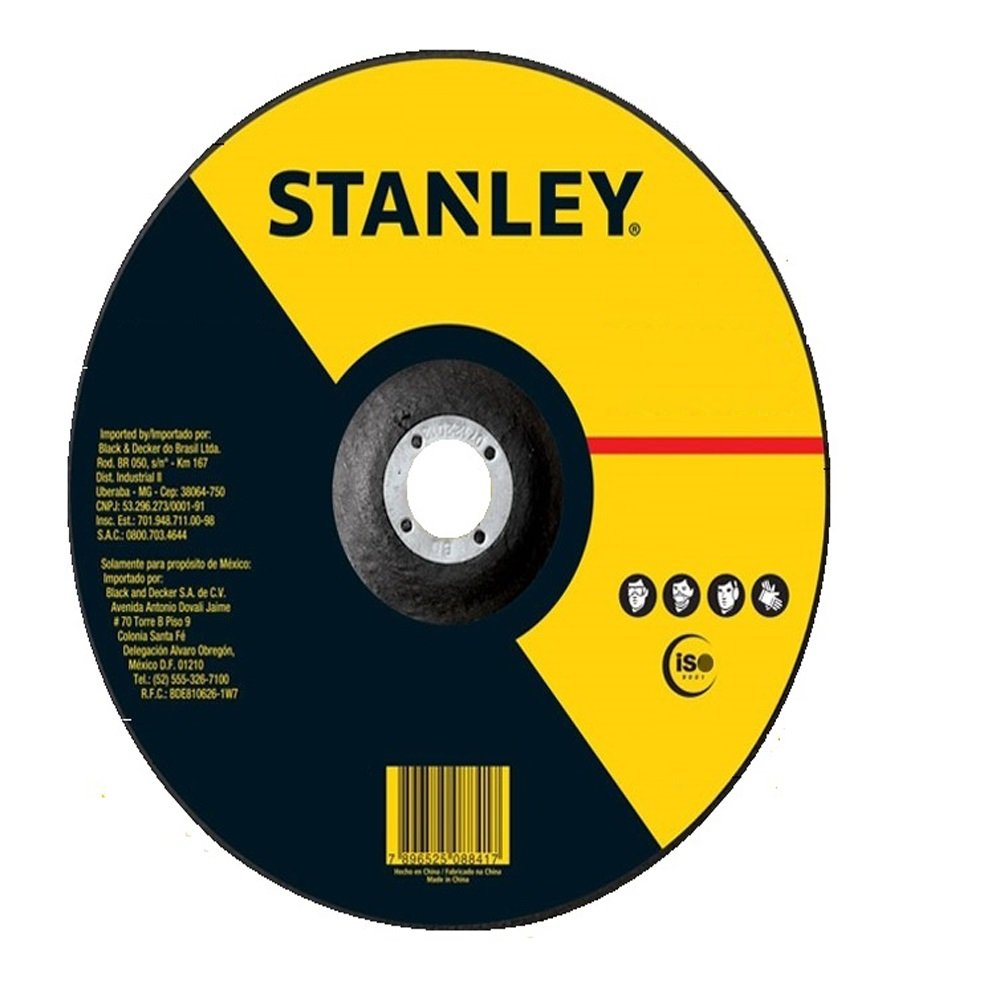 Disco Abrasivo de Corte para Metal 9 x 3,0mm x 7/8 Pol.-STANLEY-STA0412F