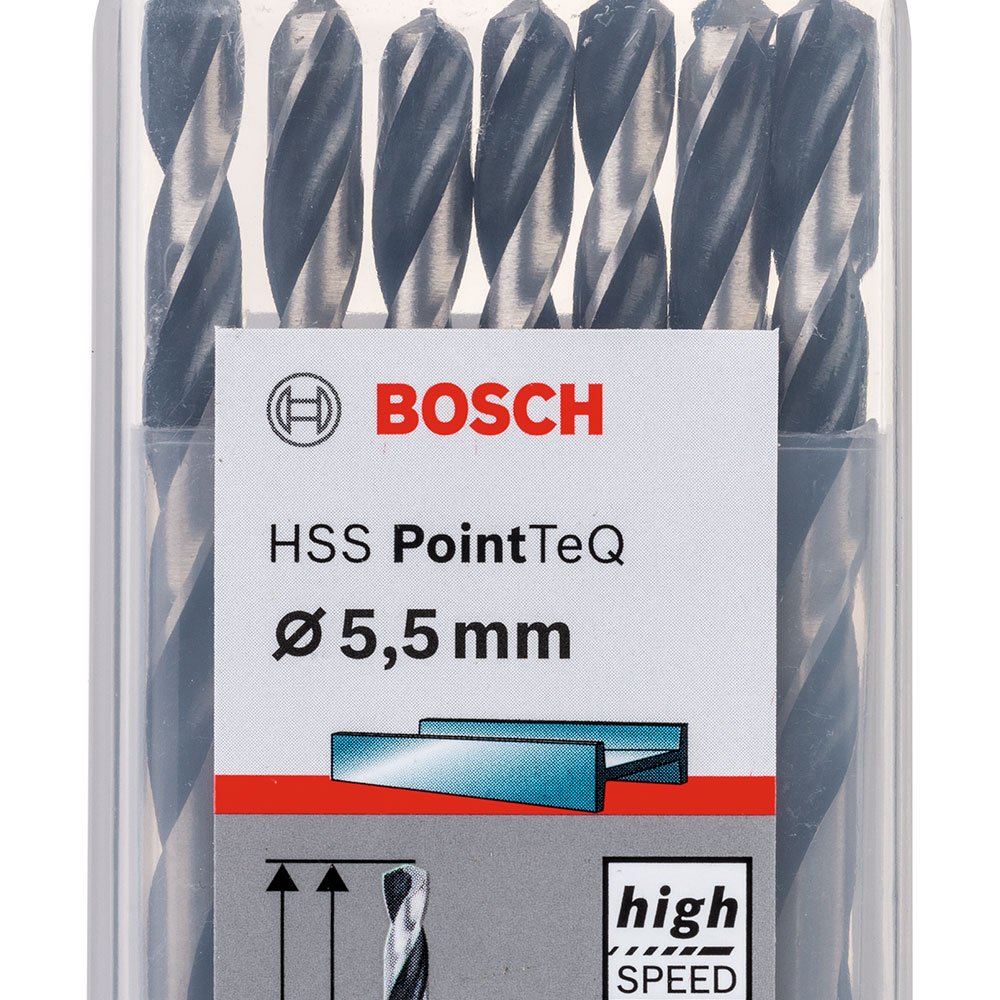 Jogo de Brocas para Metal HSS PointTeQ 5,5mm com 10 Peças - Imagem zoom