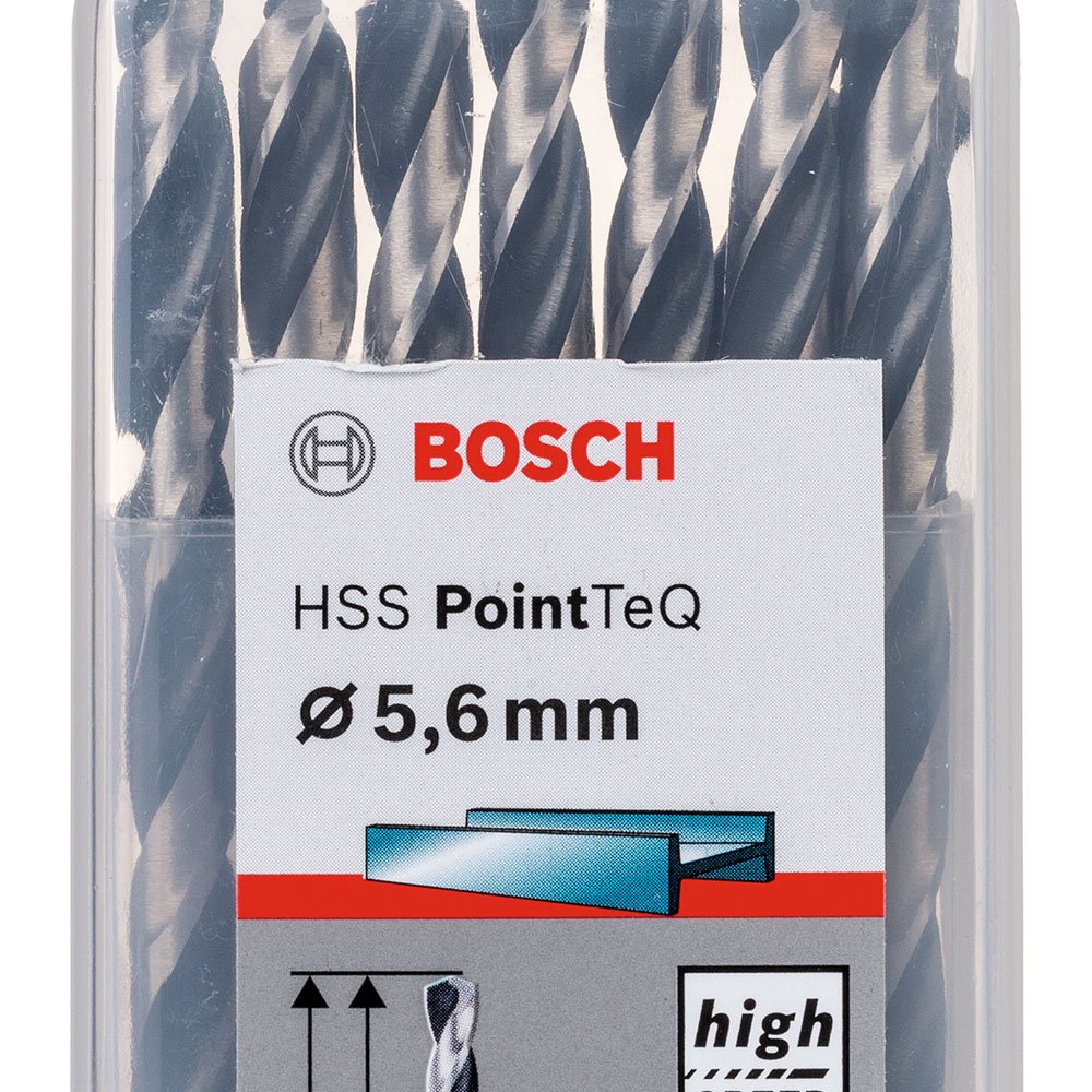Jogo de Brocas para Metal HSS PointTeQ 5,6mm com 10 Peças - Imagem zoom