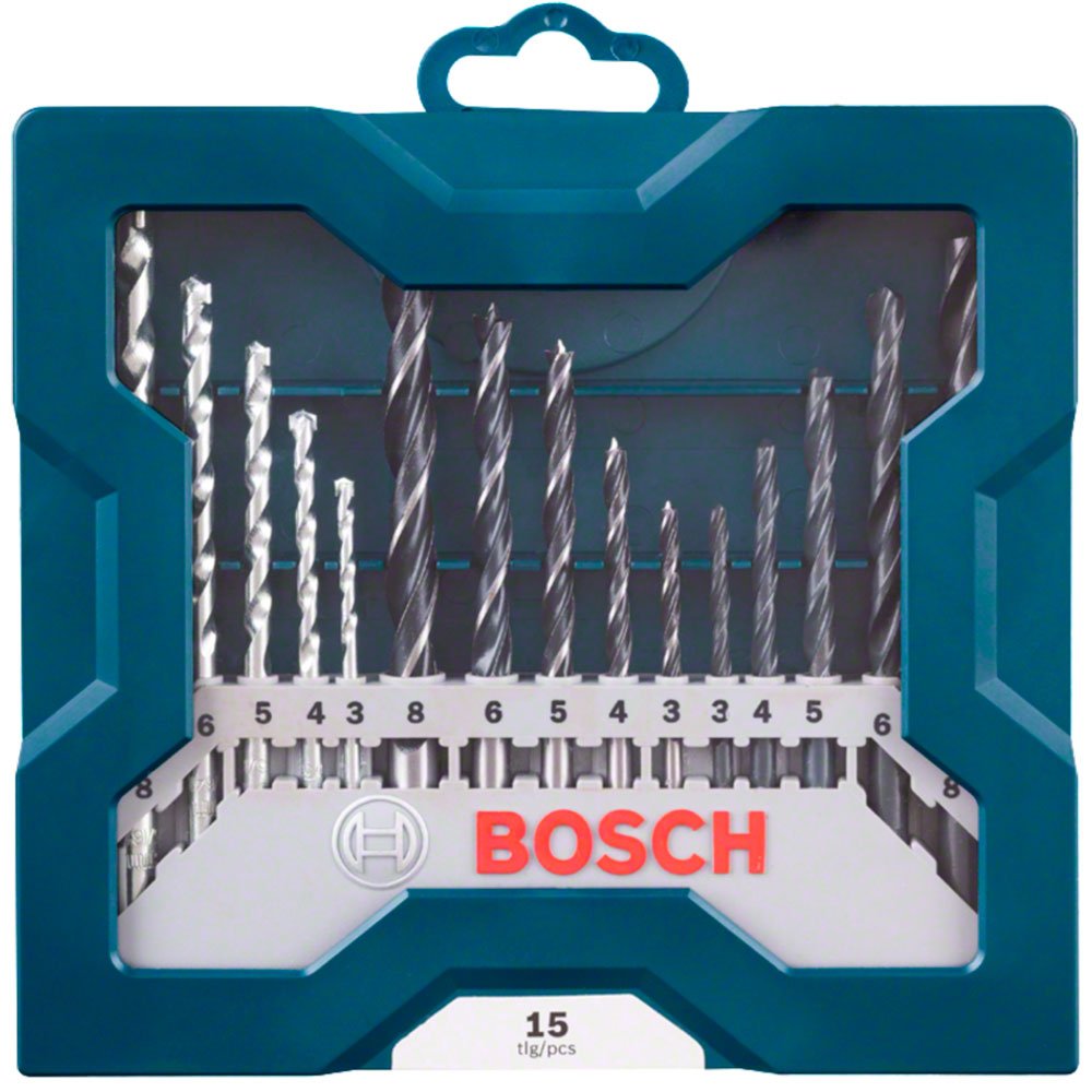 Jogo de Brocas 3 a 8mm com 15 Peças - BOSCH-2607017504-000