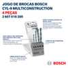 Jogo de Brocas MultiConstruction Multimaterial Encaixe Cilindrico 4 a 8 mm 4 Peças CYL-9 - Imagem 4