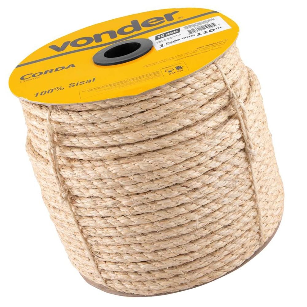 Carretel de Corda Sisal 12mm x 110m - Imagem zoom