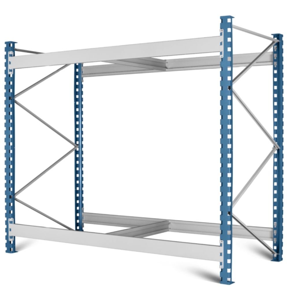 Módulo Estante Porta-Palete 1 Tonelada com 2 Prateleiras - Imagem zoom