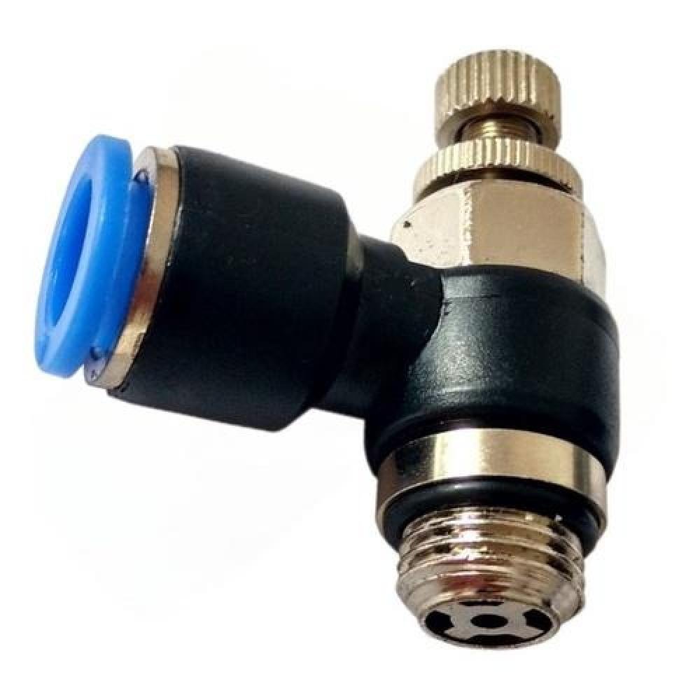 Regulador De Fluxo Pneumático Para Tubo 6mm  2 Unidades - Imagem zoom