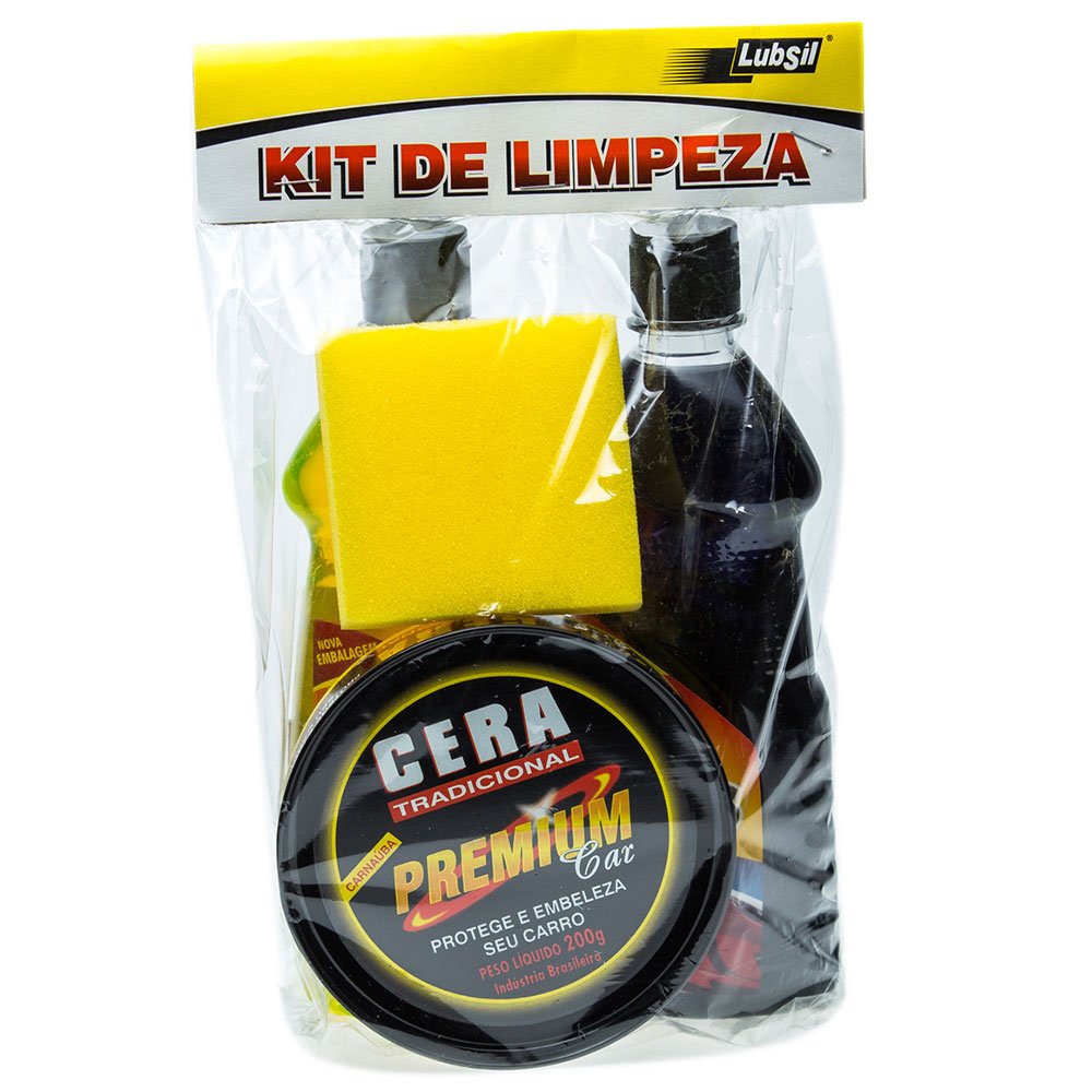 Kit Limpeza Automotiva CR com 4 Peças-LUBSIL-0033-9
