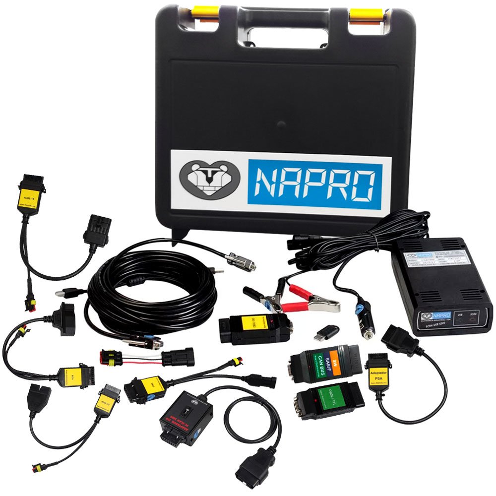 Kit Scanner Automotivo PC-SCAN3000 + 10 Cabos-NAPRO-10101179/USB-KIT10