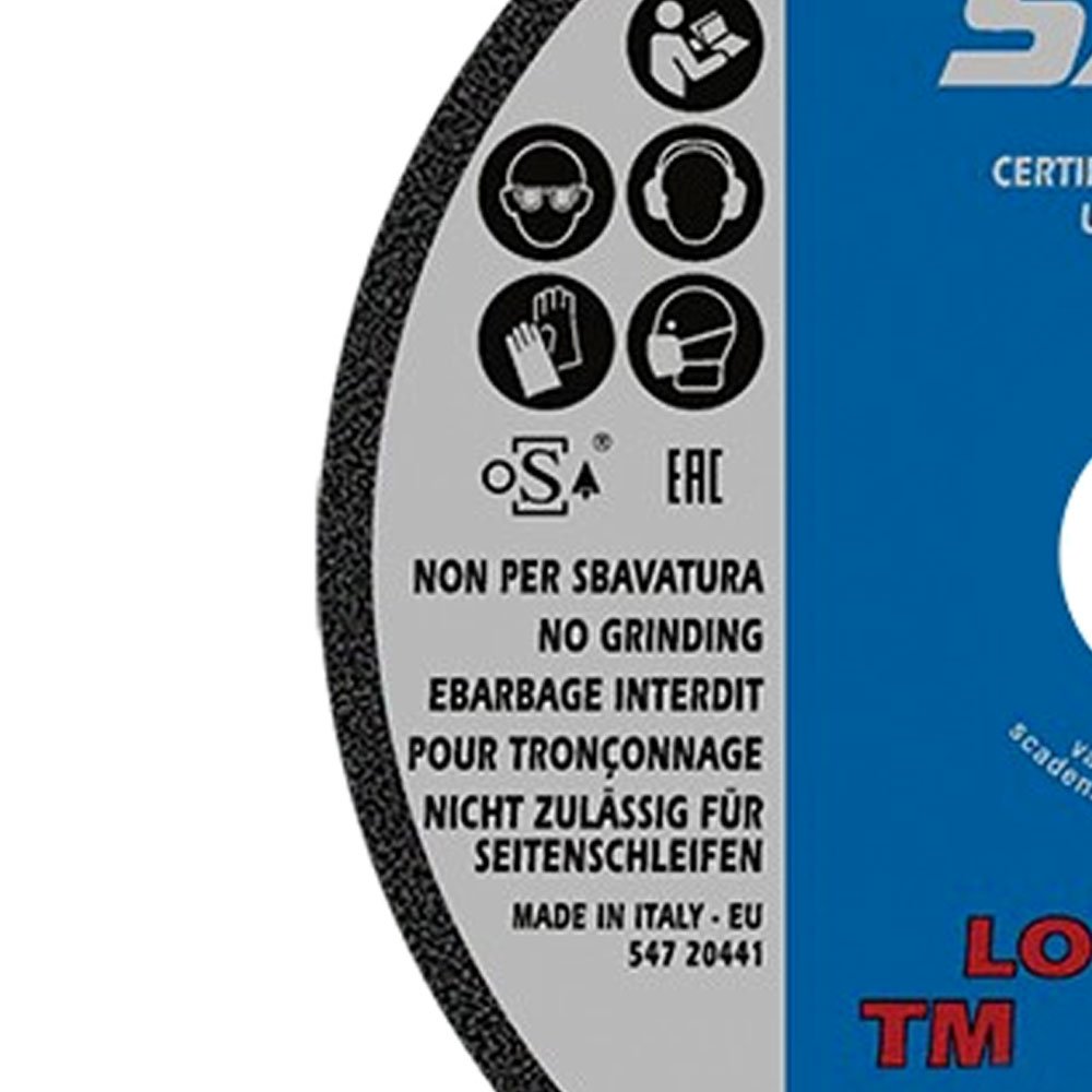 Disco de Corte para Aço Inox A46T 115 x 1,6 x 22,2 mm - Imagem