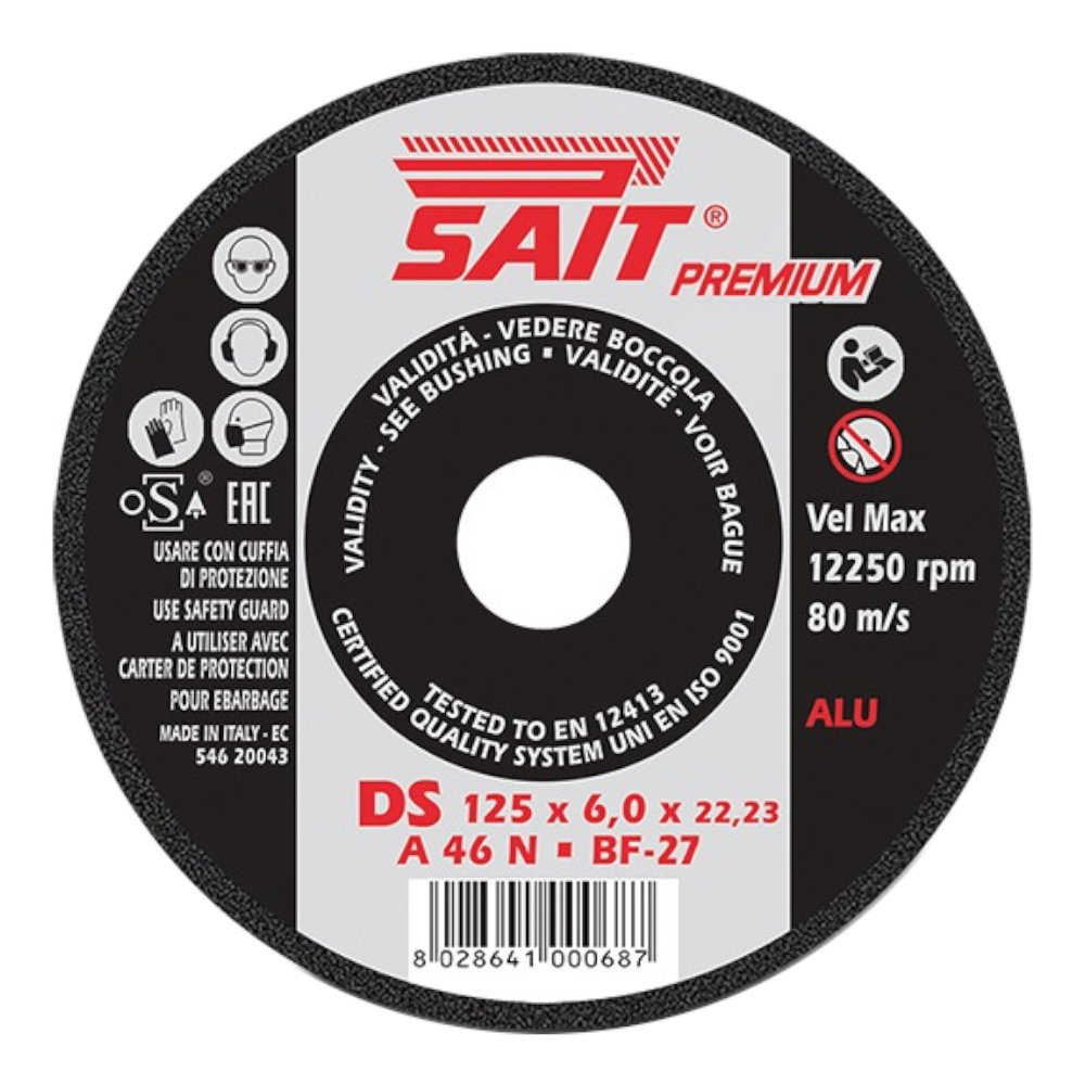 Disco de Desbaste 4.1/2 x 6 x 7/8 Pol. A46N para Metal-SAIT-