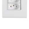 Conjunto 4x2 Branco com Interruptor Simples 10A 250V e 2 Tomadas 2P+T 20A 250V - Imagem 3