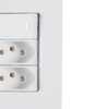 Conjunto 4x2 Branco com Interruptor Simples 10A 250V e 2 Tomadas 2P+T 20A 250V - Imagem 4