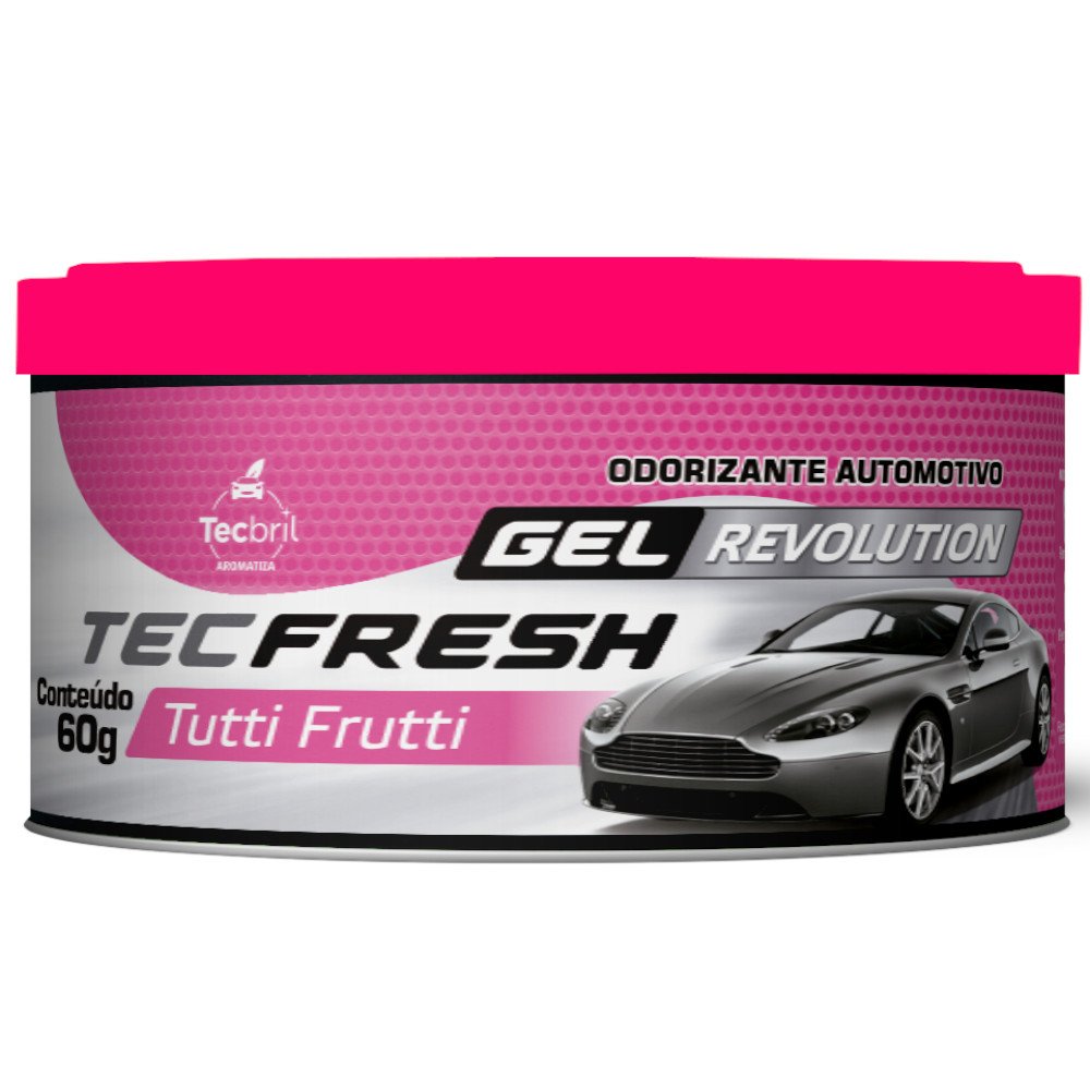 Odorizante Automotivo TecFresh Gel Revolution Tutti-Frutti 60g - Imagem zoom