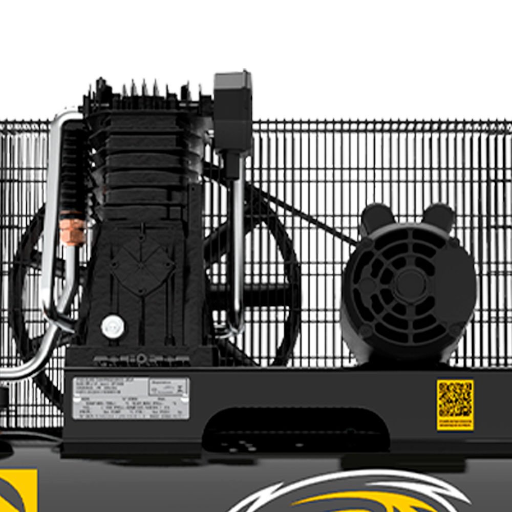 Compressor de Ar Trifásico Alta Pressão Industrial 20 Pés 200 Litros 220/380 V Storm 600HP - Imagem zoom