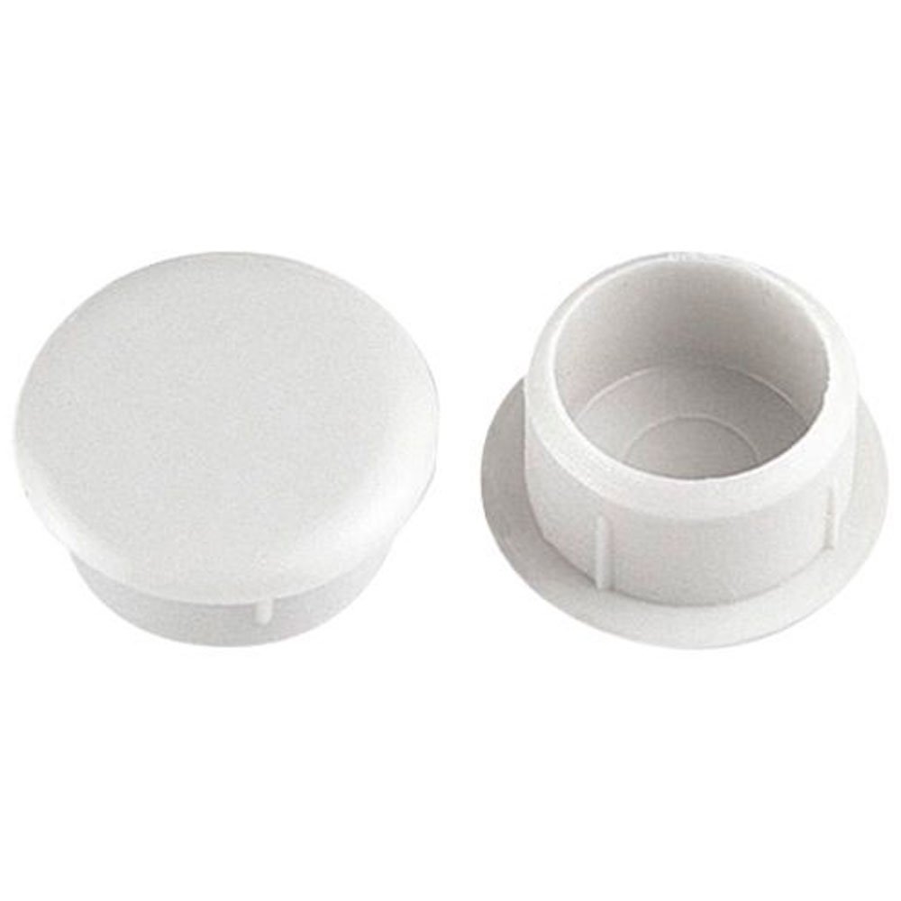 Tapa-Furo Plástico Branco 8mm com 20 Unidades - Imagem zoom
