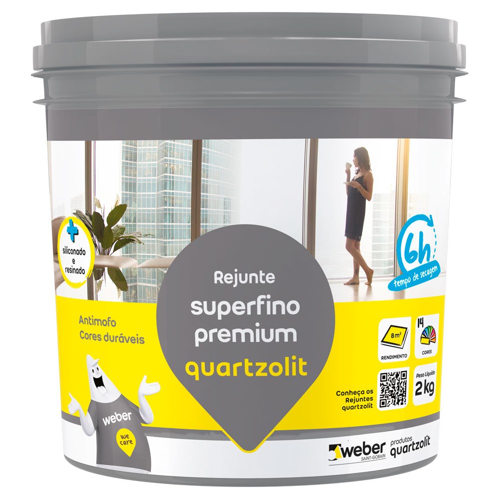 Rejunte Super Fino Cinza Platina 2kg - Imagem zoom