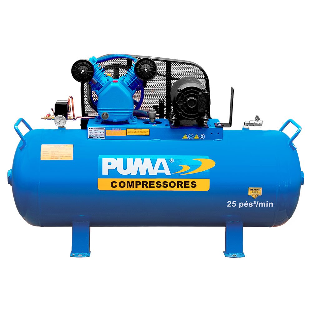 Compressor de Ar Pistão 4CV 25 Pés 228 Litros 220/380V-PUMA-309.5116