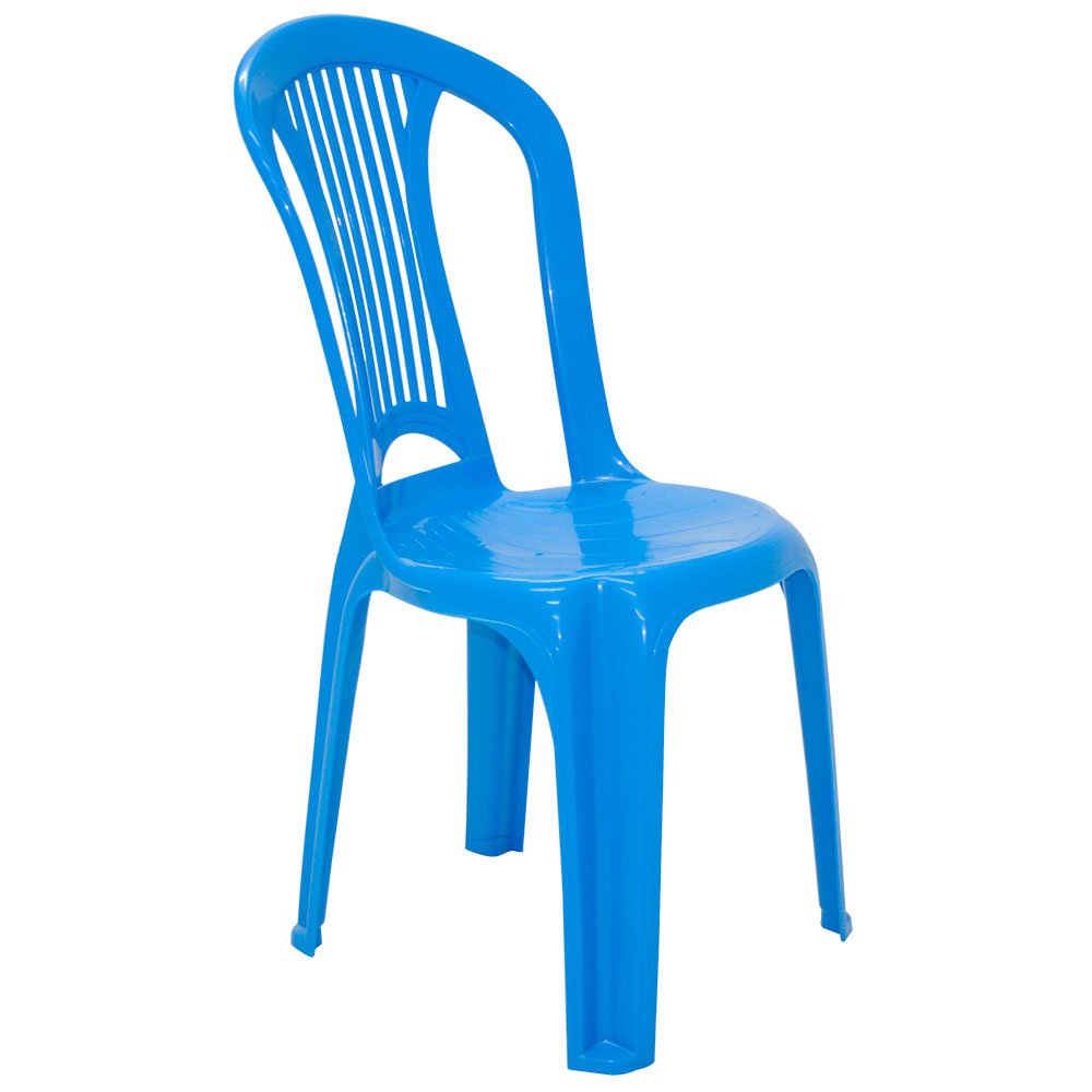 Cadeira Bistrô  Atlântida em Polipropileno Azul  - Imagem zoom