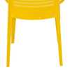 Cadeira Victória Encosto Horizontal com Braços em Polipropileno Amarelo - Imagem 5