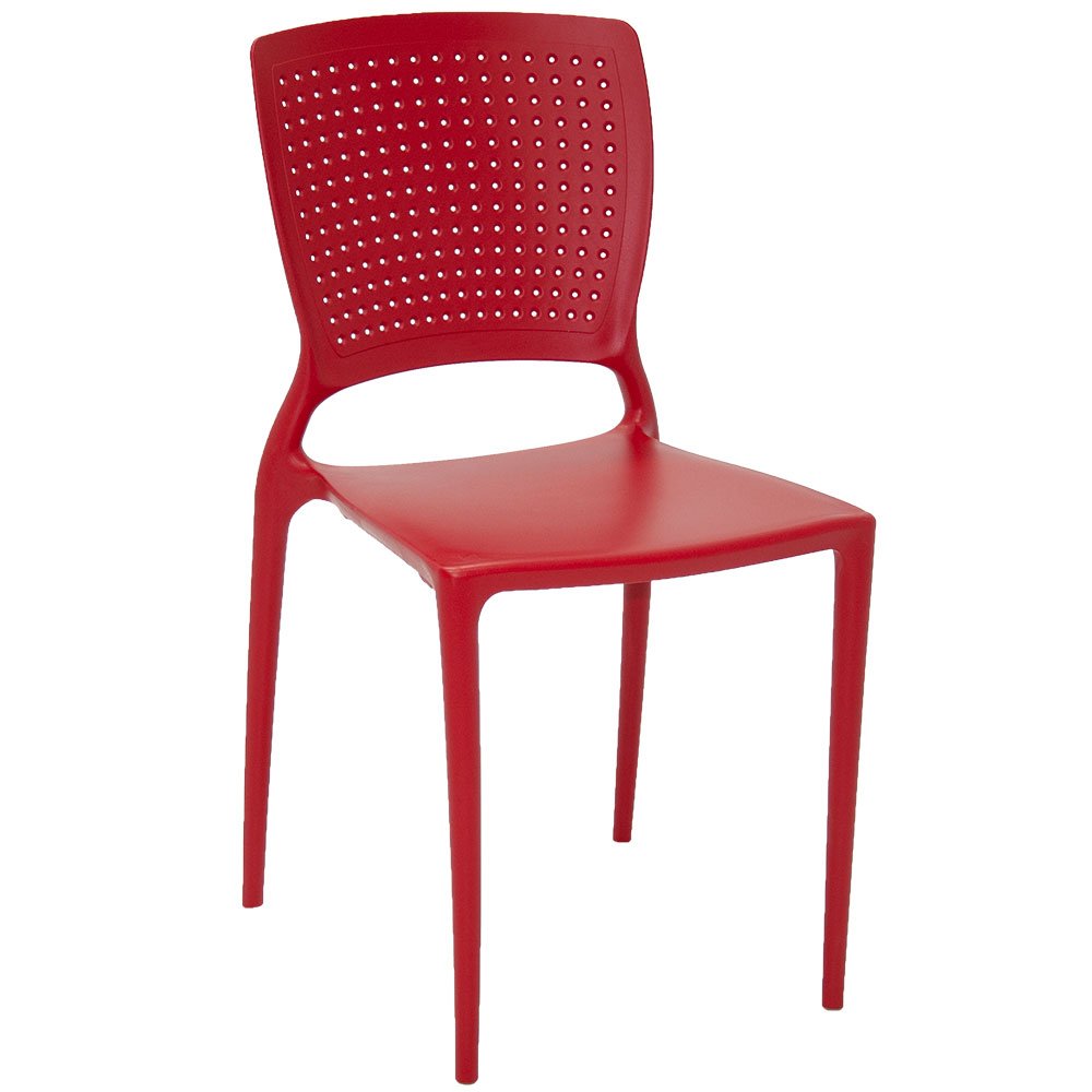 Cadeira Safira em Polipropileno e Fibra de Vidro Vermelho-TRAMONTINA-92048040