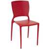 Cadeira Safira em Polipropileno e Fibra de Vidro Vermelho - Imagem 1