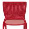 Cadeira Safira em Polipropileno e Fibra de Vidro Vermelho - Imagem 4