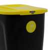 Lixeira T-Force Coleta Seletiva Metal 100L em Polipropileno Preto e Amarelo   - Imagem 2