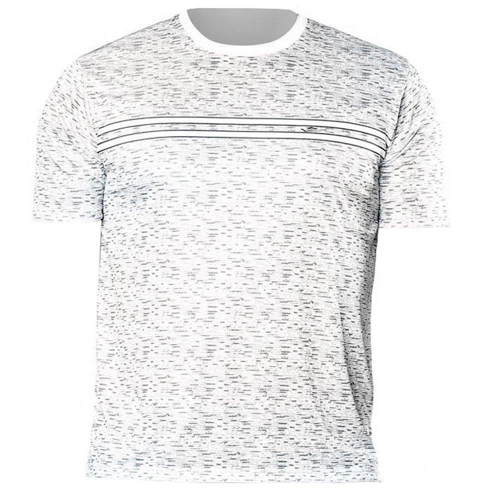 Camiseta Lazer EG3 Masculina em Malha Dry com Estampa Digital Branco  - Imagem zoom