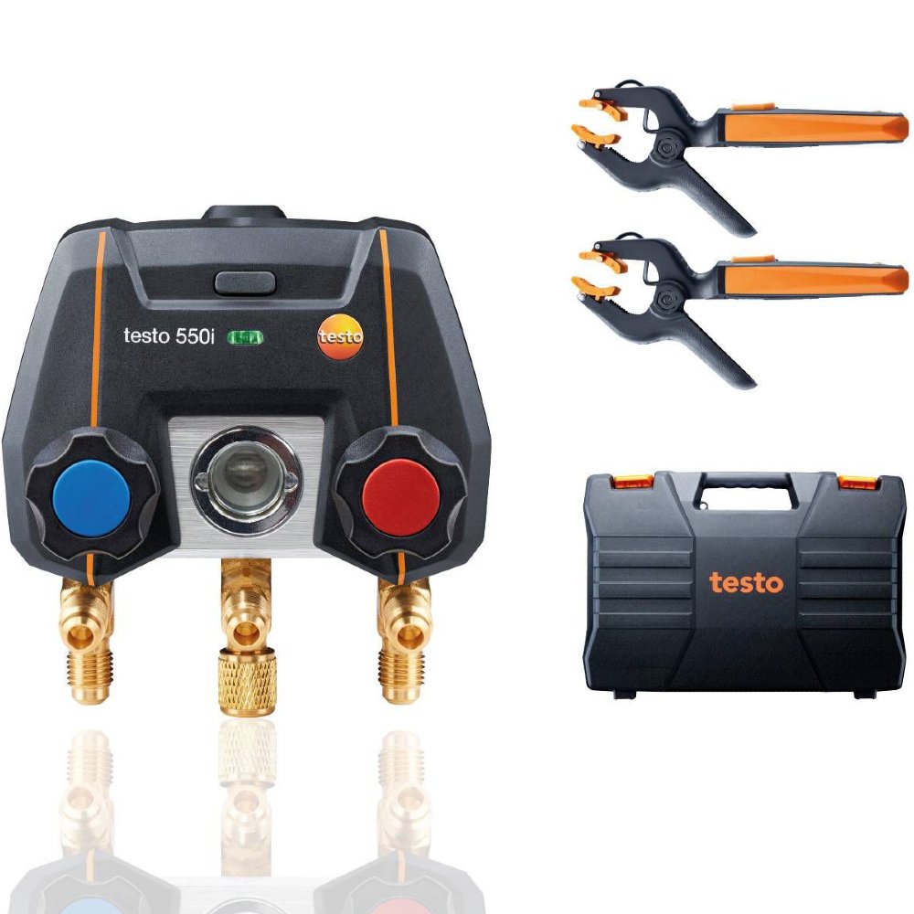 Kit - Manifold Digital Controlado por Bluetooth e 2 Sondas de Temperatura com Cabo Fixo NCT-TESTO-0564 3550