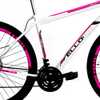 Bicicleta Aro 29 com 21 Marchas e Freio a Disco Branco e Vermelho - Imagem 4