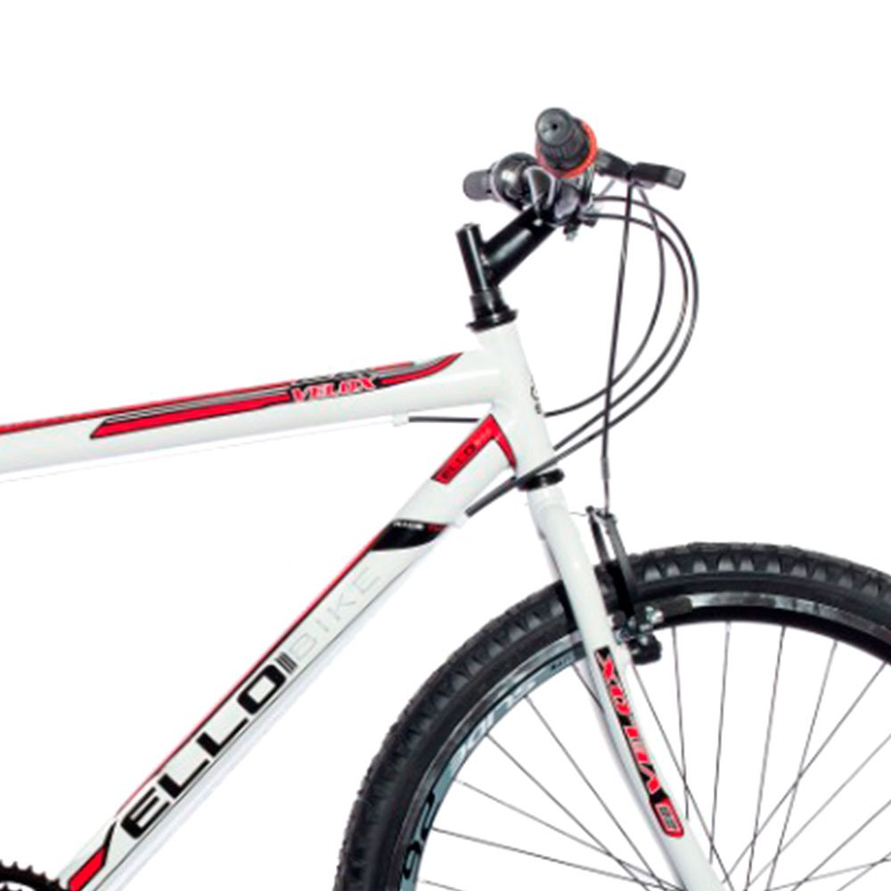 Bicicleta Ello Bike Aro 26 Velox 21 Velocidades Marchas Urbana - Branco+ Preto