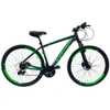 Bicicleta Aro 29 Quadro 21 Preta e Verde  - Imagem 1