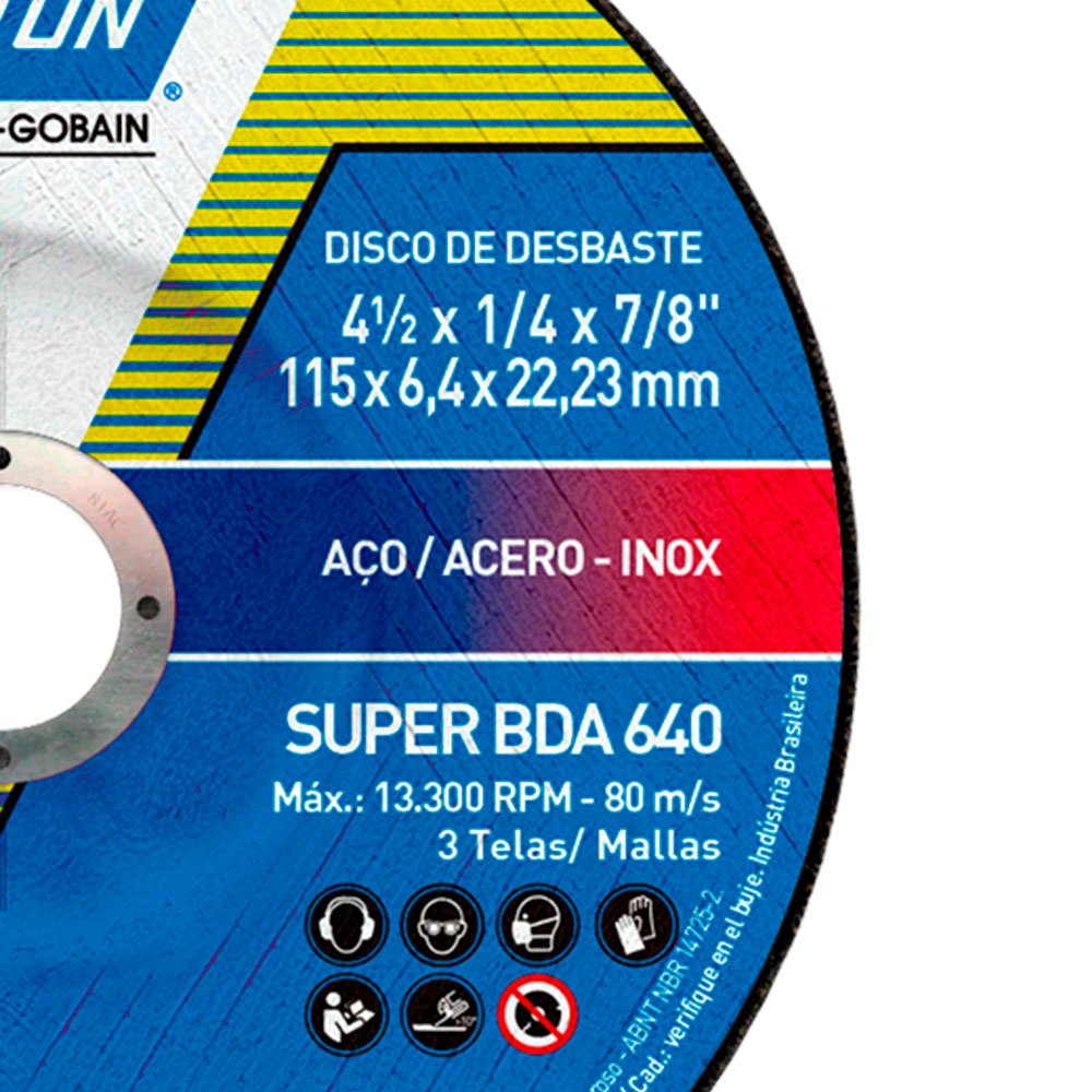 568115 DISCO 115 MM DESBASTE HORMIGON D.22,5