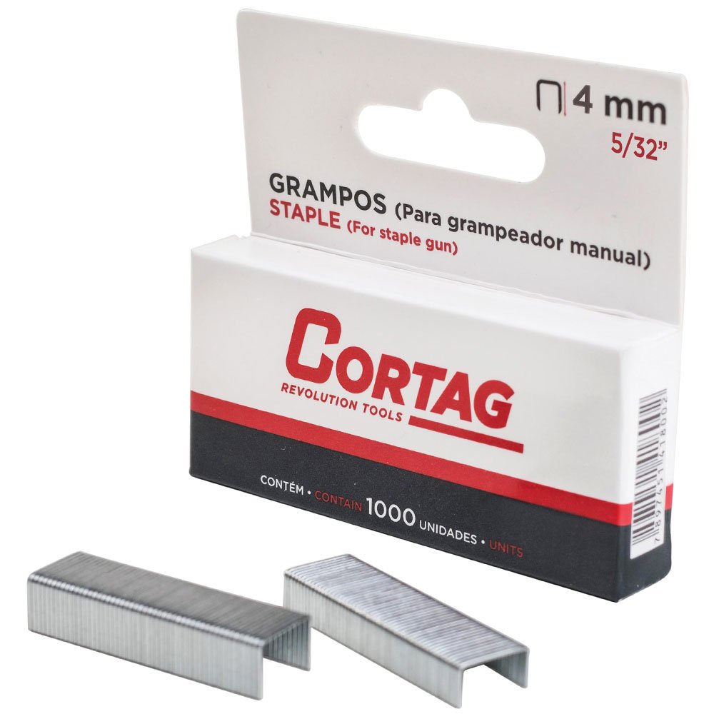 Grampo 4mm para Grampeador Manual-CORTAG-61799