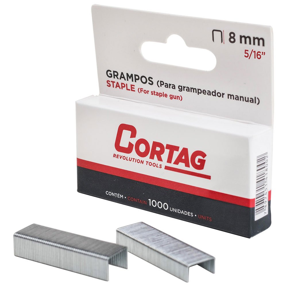 Grampo 8mm para Grampeador Manual-CORTAG-61801
