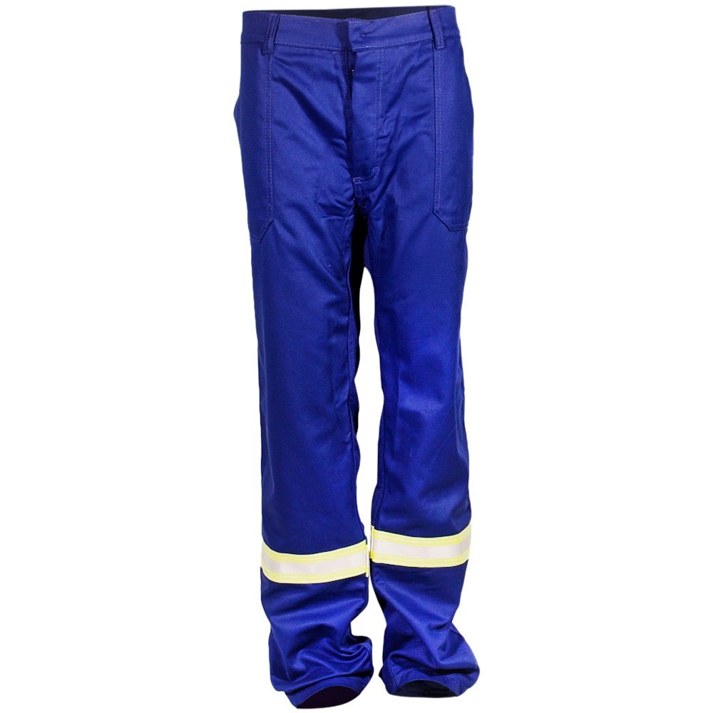 Calça Brim Azul Marinho com Refletivo XG - Imagem zoom