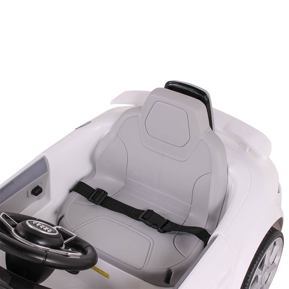Aluguel Mini Carro Elétrico Infantil com Controle Remoto Audi 12v Branco