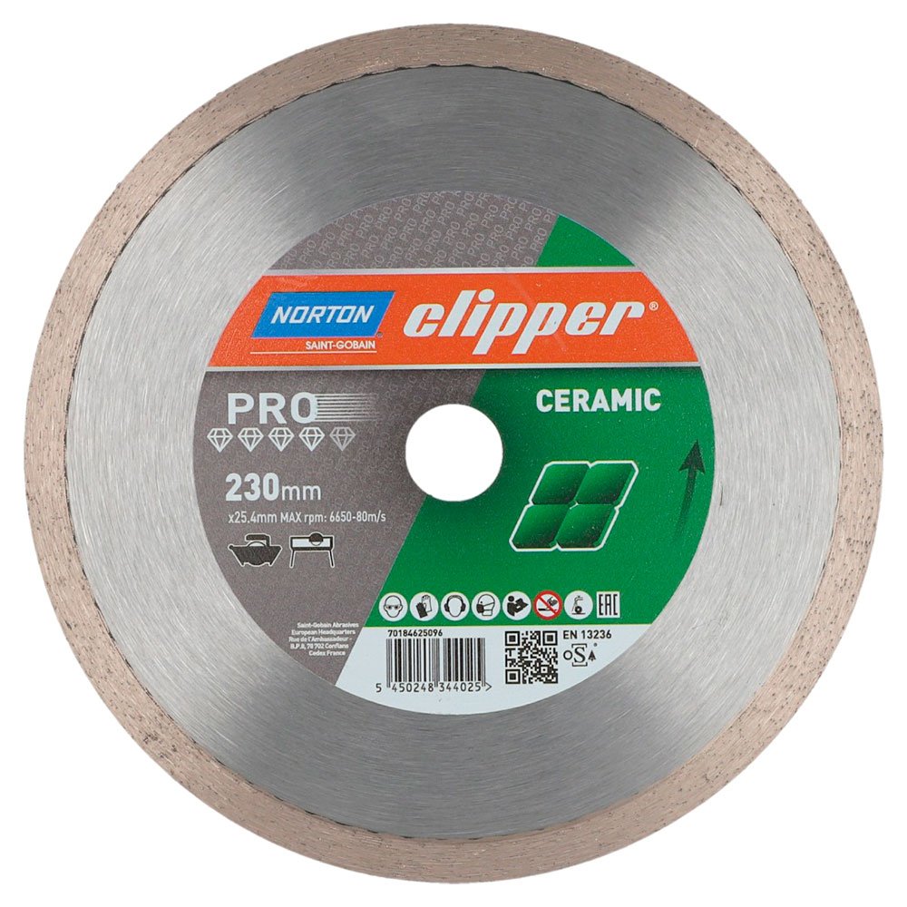 Disco de Corte Diamantado Clipper Pro Ceramic  230 x 1.9mm - Imagem zoom