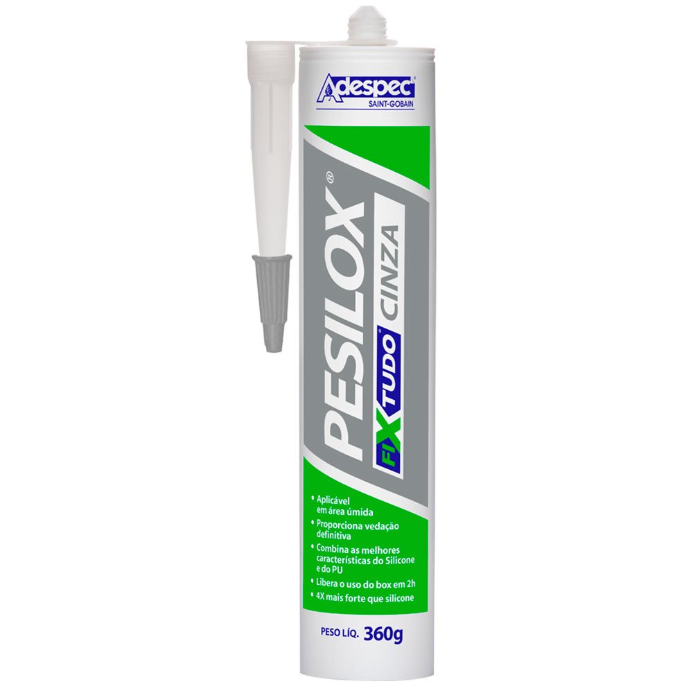 Adesivo Pesilox Cinza de Alta Performance 360g  - Imagem zoom