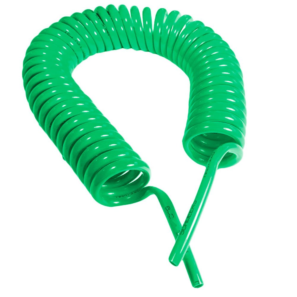 Mangueira Espiral Verde 8X1.25mm 10m em Poliuretano sem Terminais-SCHWEERS-ESP 100 VD