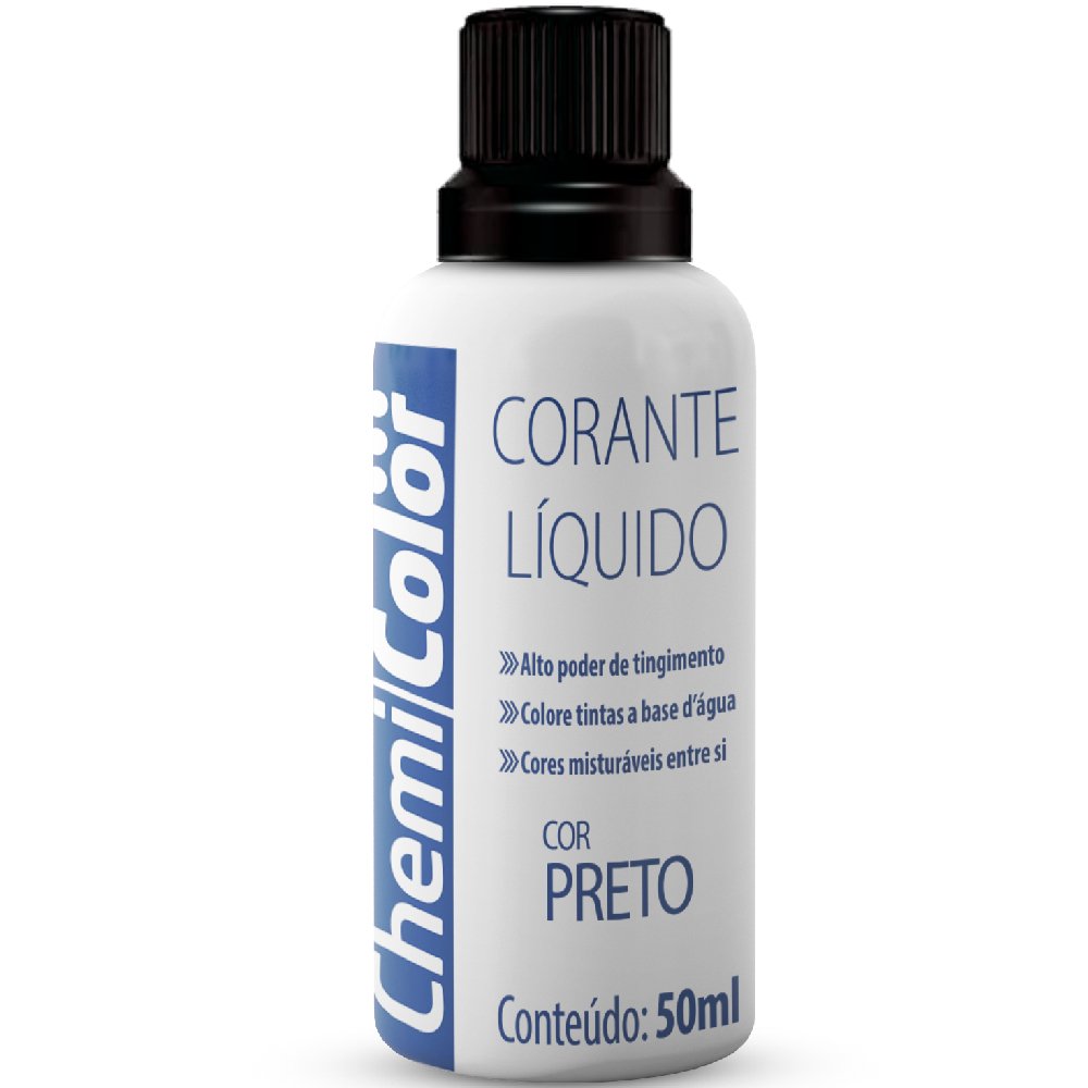 Corante Liquido Preto 50ml  - Imagem zoom