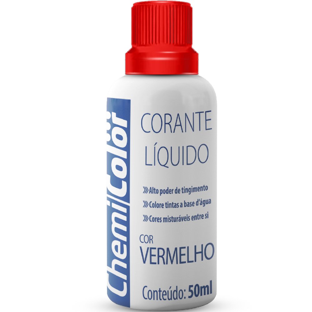 Corante Liquido Vermelho 50ml  - Imagem zoom