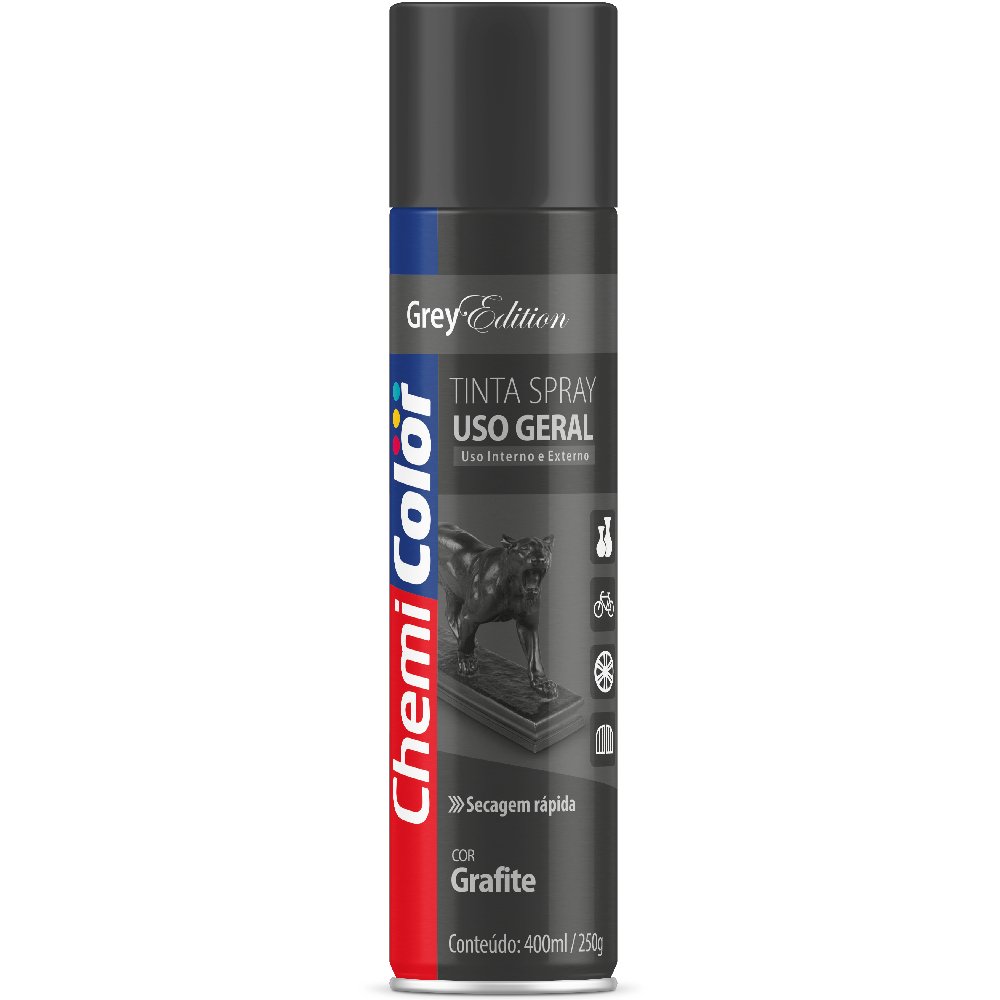 Tinta Spray Grafite de Uso Geral 400ml - Imagem zoom