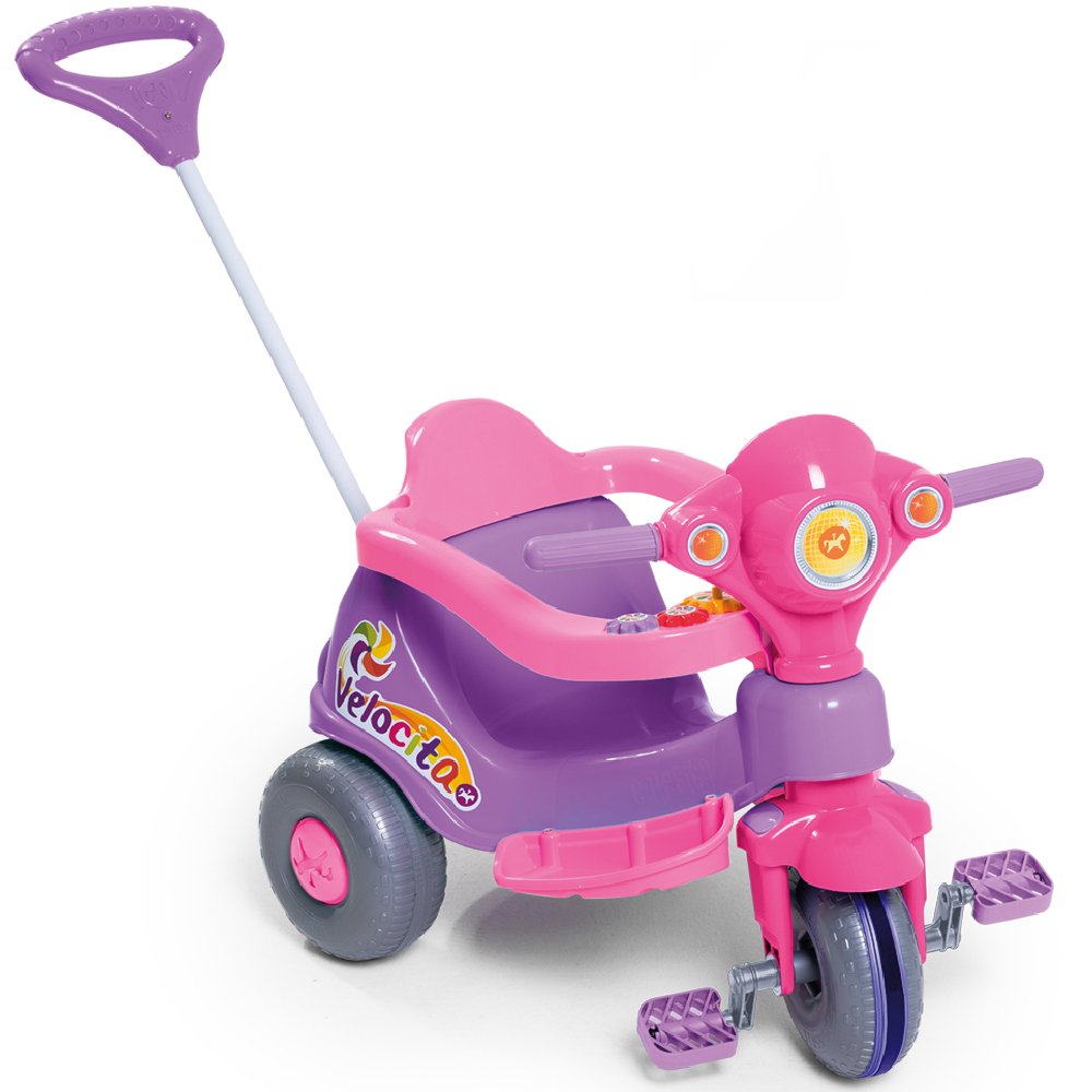 Motoca Infantil Lilás com Pedal  - Imagem zoom