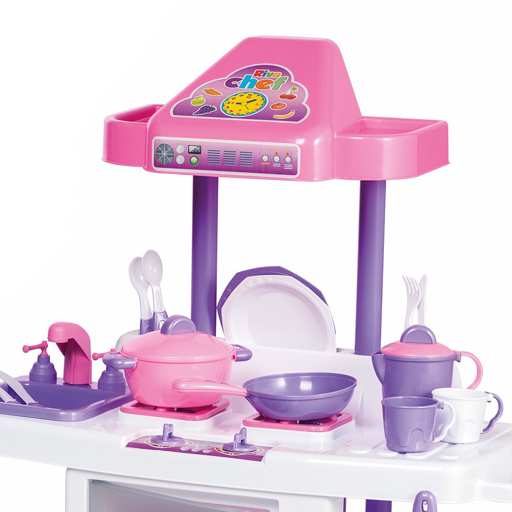 Jogo de cozinha infantil rosa