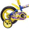 Bicicleta Infantil de Aço Azul e Amarela Aro 12 - Imagem 2