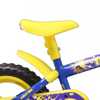 Bicicleta Infantil de Aço Azul e Amarela Aro 12 - Imagem 4