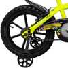 Bicicleta Infantil de Aço Amarela Neon Aro 16 com Garrafa  - Imagem 3