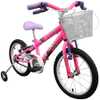 Bicicleta Infantil de Aço Rosa Aro 16 com Rodas de Alumínio  - Imagem 2